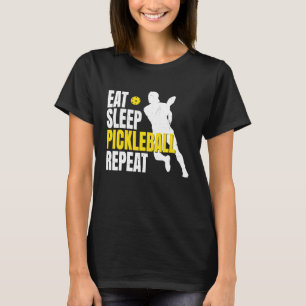 T-shirt Mangez Pickleball Sleep Répéter Pickleballplayer P