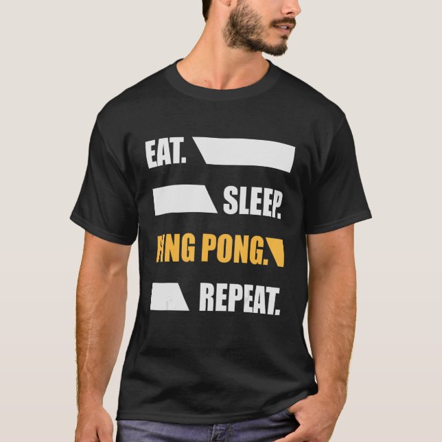 T-shirt Mangez Ping Ping Ping Paddle Sport (Devant)