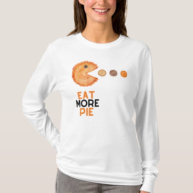T-shirt Mangez Plus Citrouille, Pomme, Pecan (Devant)
