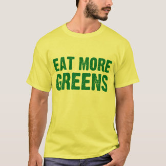 T-shirt Mangez plus de verts