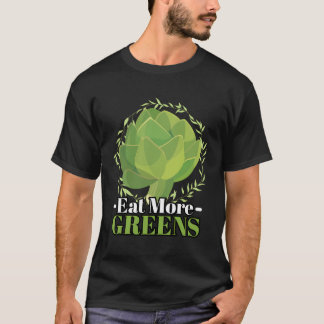 T-shirt Mangez Plus De Verts I Vegan Artichoke Légumes Art