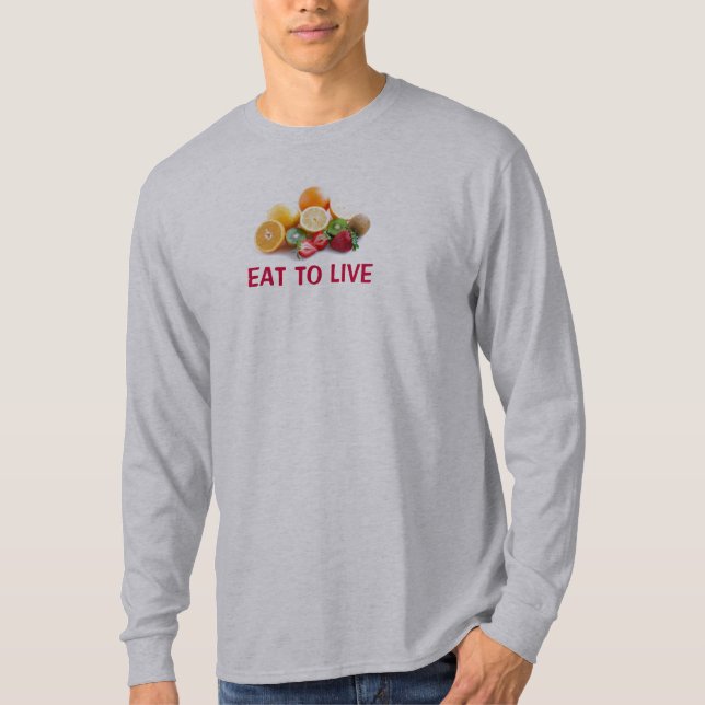 T-shirt Mangez pour vivre Nutritarian (Devant)