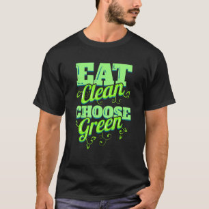 T-shirt Mangez Sain Et Choisissez Des Légumes Verts Pour V