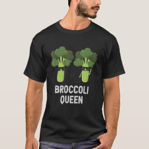 T-shirt Mangez sain J'aime Broccoli Queen Plante à base de
