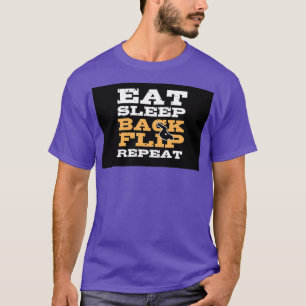 T-shirt Mangez Sleep Backflip Répéter Gymnaste Gymnaste Ca