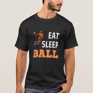 T-shirt Mangez Sleep Basketball Joueur Dunk