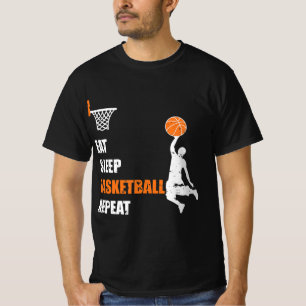 T-shirt Mangez Sleep Basketball Répétez Basketball Boys et