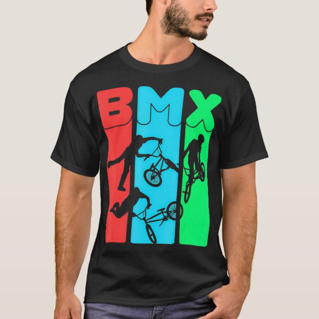 T-shirt Mangez Sleep BMX Répéter Bicycle Drôle Cadeau Moto (Devant)