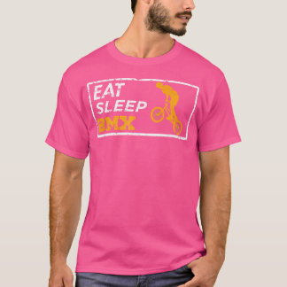 T-shirt Mangez Sleep Bmx Répétez La Course De Vélo