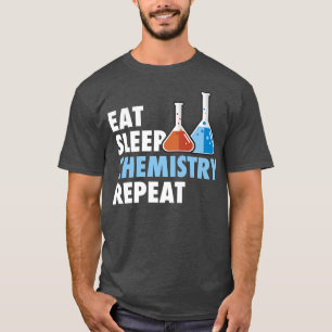 T-shirt Mangez Sleep Chimie Répéter Science étudiant Chimi