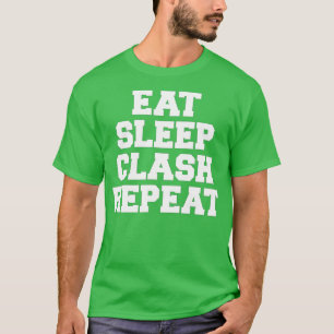 T-shirt Mangez Sleep Clash Répéter Cadeau Pour Les Joueurs