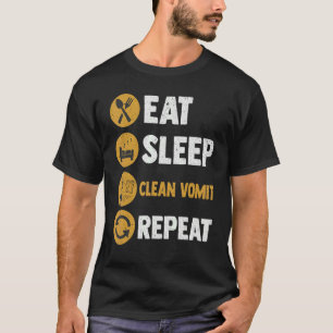 T-shirt Mangez Sleep Clean Vomit Repeate Outfit for Men an