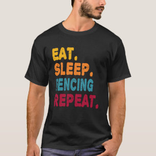 T-shirt Mangez Sleep clôtures Répéter garçons Hommes Femme