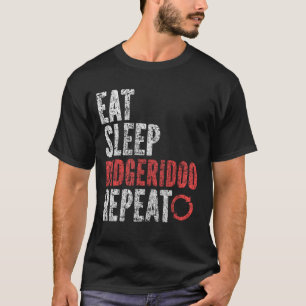 T-shirt Mangez Sleep Didgeridoo Répétition