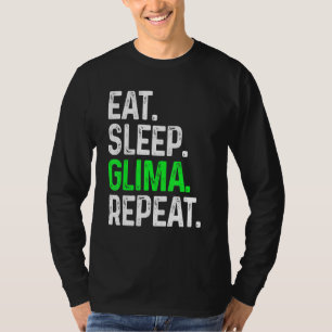 T-shirt Mangez Sleep Glima Répéter Arts Martiaux Combat