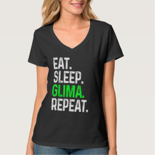 T-shirt Mangez Sleep Glima Répéter Arts Martiaux Combat