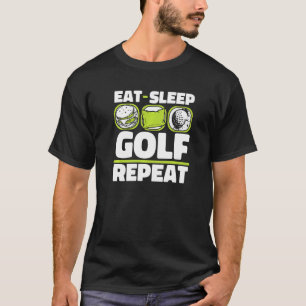T-shirt Mangez Sleep Golf Répéter joueur Pro Golfer Golfin