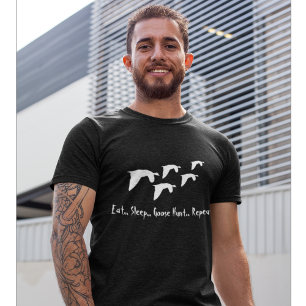 T-shirt Mangez Sleep Goose Hunt Chasse Cool Hommes