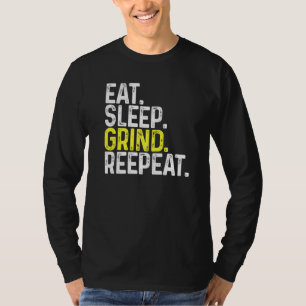 T-shirt Mangez Sleep Grind Répétez Gamer Jeu