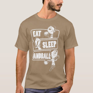 T-shirt Mangez Sleep Handball Répéter le cadeau pour handb