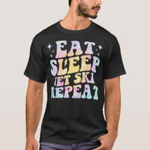 T-shirt Mangez Sleep jet ski Répéter jet ski Lover Tie Dye