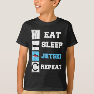 T-shirt Mangez Sleep Jetski Répéter Funny Jet Ski