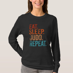 T-shirt Mangez Sleep Judo Répéter Funny Marti japonais Vin