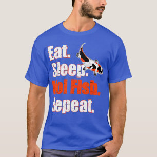T-shirt Mangez Sleep Koi Poisson Répéter Tancho Distressé