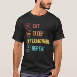 T-shirt Mangez Sleep Lemonade Répéter Carton Business Lemo