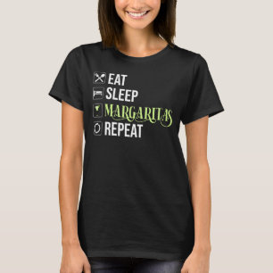 T-shirt Mangez Sleep Margaritas Répéter