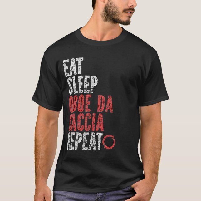T-shirt Mangez Sleep Oboe da caccia Répéter (Devant)