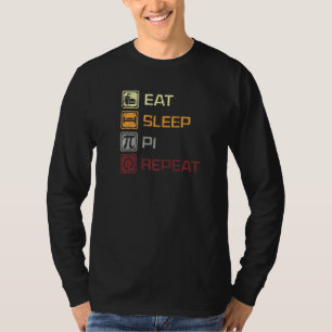 T-shirt Mangez Sleep Pi Répéter Jour 3 14 Mars 14 Math Vin