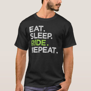 T-shirt Mangez Sleep Ride Répétez Cheval équitation Love V