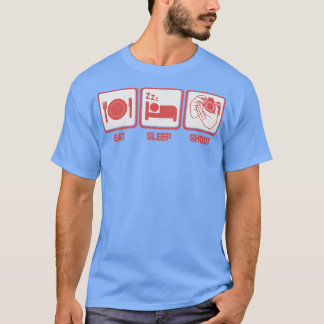T-shirt Mangez Sleep Shoot Funny Photographe 1