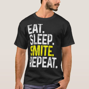 T-shirt Mangez Sleep Smite Répéter Funny Tabletop Jeu Role
