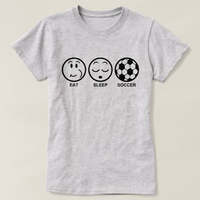 T-shirt Mangez Sleep Soccer (Design devant)