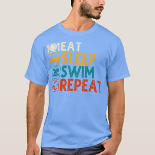 T-shirt Mangez Sleep Swim Répéter 2