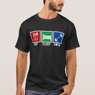 T-shirt Mangez Sleep Swole Lift Weights Gym entraînement