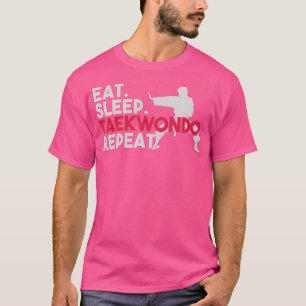 T-shirt Mangez Sleep Taekwondo Répéter Taekwondo