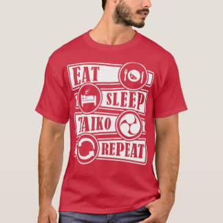 T-shirt Mangez Sleep Taiko Répéter