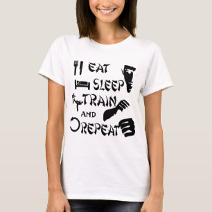 T-shirt Mangez Sleep Train Répéter MIXED MARTIAL ART Karat