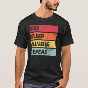 T-shirt Mangez Sleep Tumble Répétez Tumbling Gymnast Girls