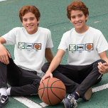 T-shirt Mangez Sommeil Jouer Basket Basket Sport amusant E<br><div class="desc">Mangez Sleep Jouez aux t-shirts pour garçons de basket pour un enfant qui aime jouer au sport toute la journée.</div>