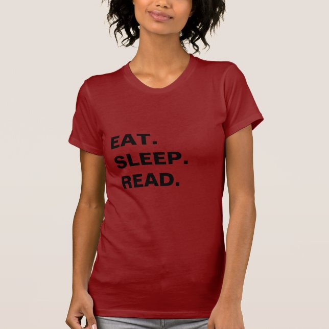 T-shirt mangez. sommeil. lu (Devant)