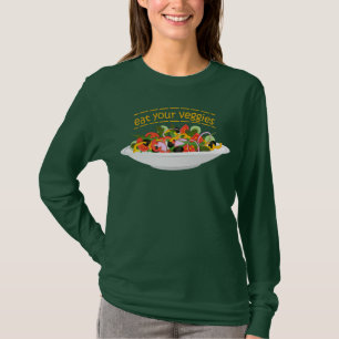T-shirt Mangez vos Légumes Citer salade fraîche mélange bo