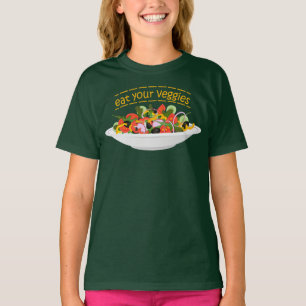 T-shirt Mangez vos Légumes Citer salade fraîche mélange bo