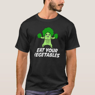T-shirt Mangez vos légumes Vegan Organic Broccoli I Love