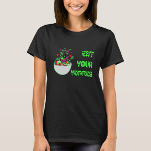 T-shirt Mangez vos Légumes Végétarien Végétarien Manger sa