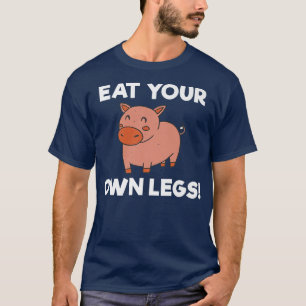 T-shirt Mangez vos propres jambes Cochon Veggie Lover Vega