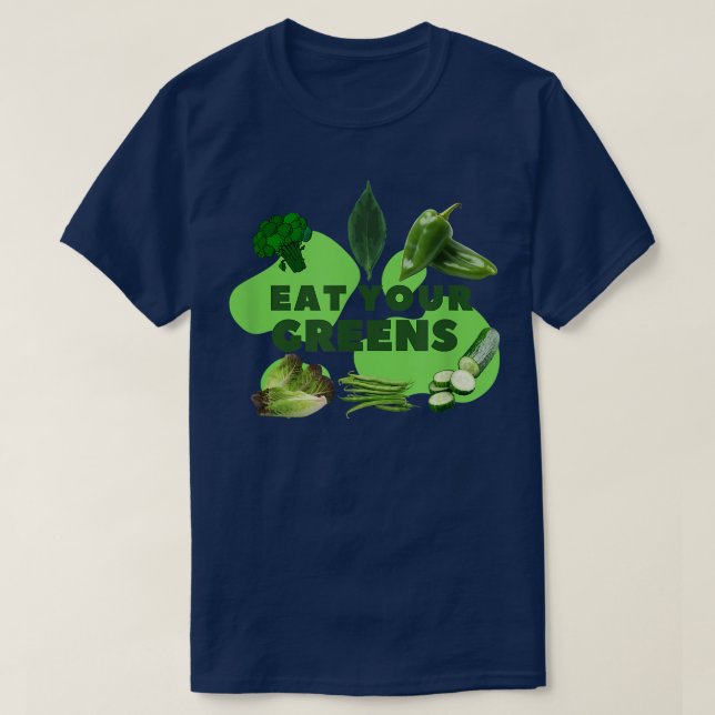 T-SHIRT MANGEZ VOS VERTS (Design devant)